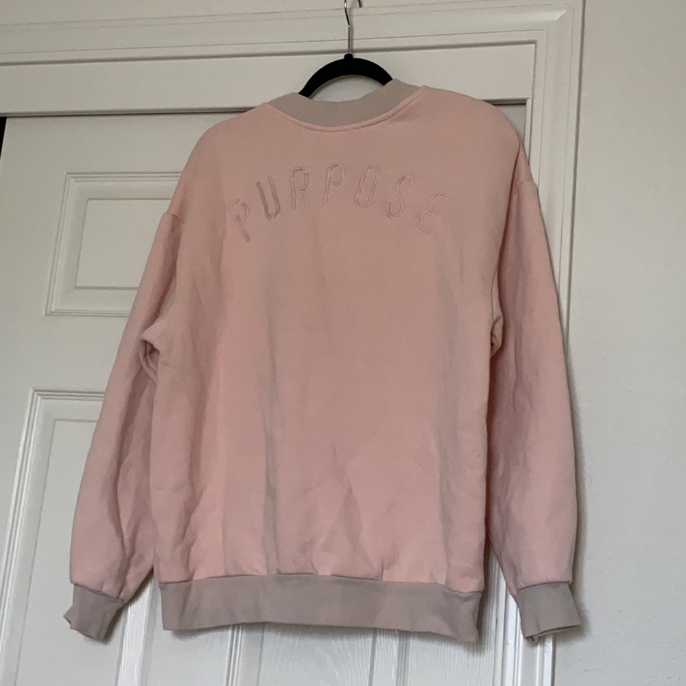 H&M Purpose Beige Pink Crew Neck
